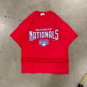 Vintage Washington Nationals MLB Baseball 2000s Y2K T-Shirt Size L